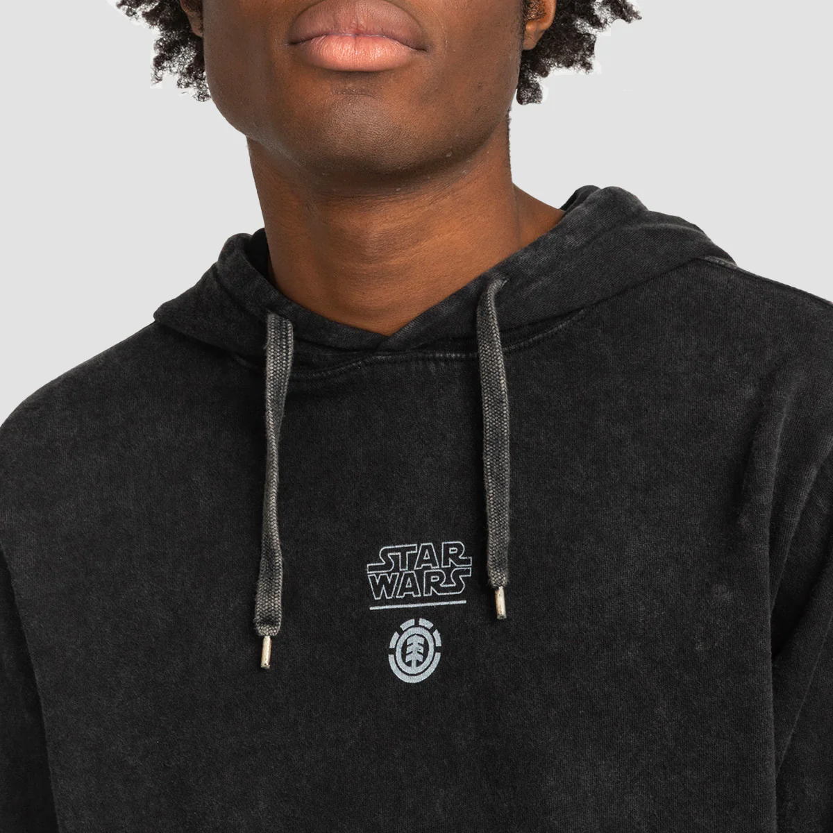 Element X Star Wars Deathstar Pullover Hoodie Washed Black - Image 2