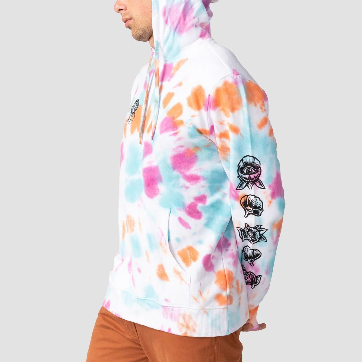 Element X Timber Bloom Pullover Hoodie Festivalfuchsia - Image 3