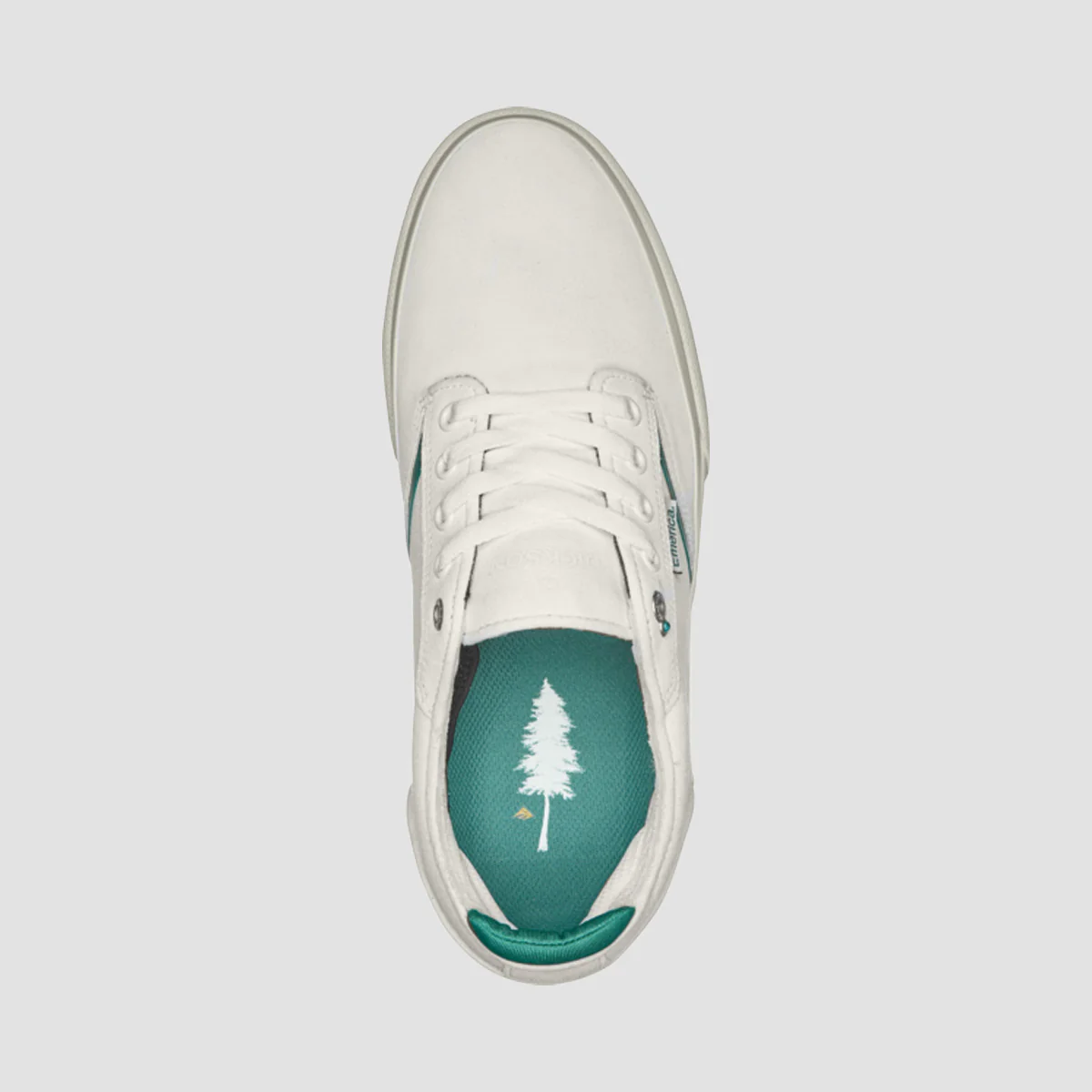 Emerica Dickson Shoes - White/Green - Image 2