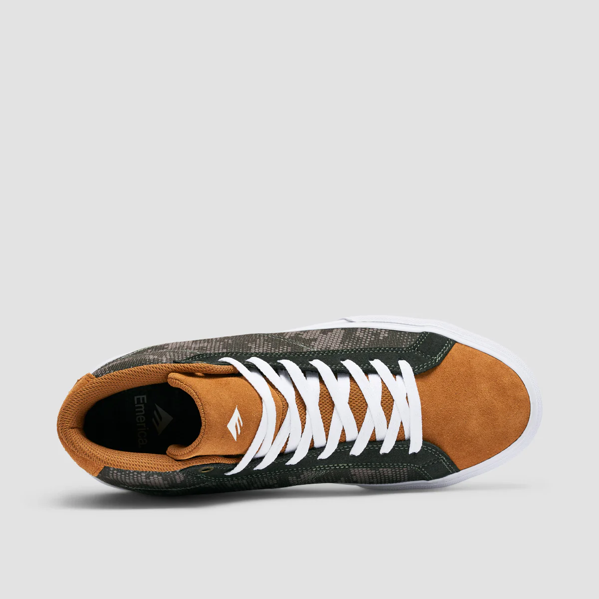 Emerica Omen High Top Shoes Olive/Tan - Image 4