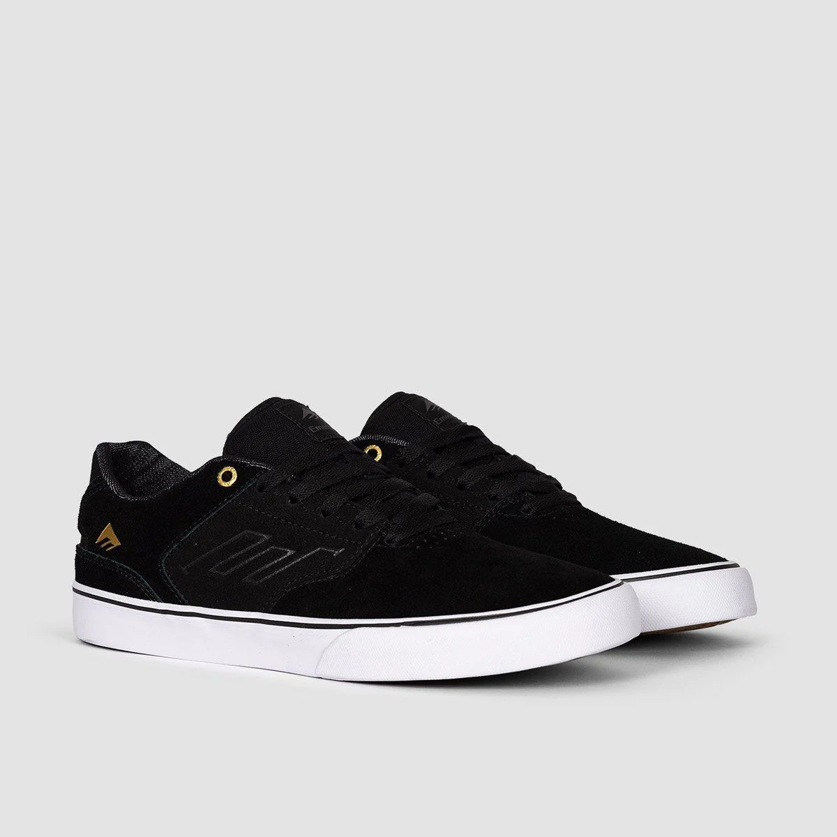 Emerica The Low Vulc Shoes - Black/Gold/White - Image 2