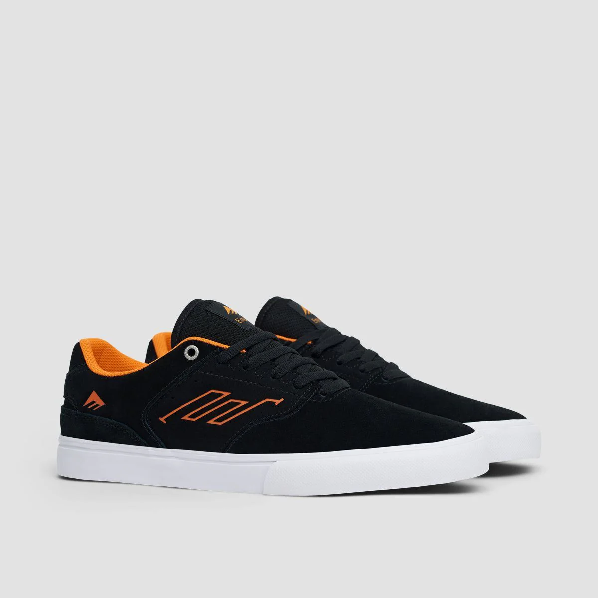 Emerica The Low Vulc Shoes - Black/White/Orange - Image 2