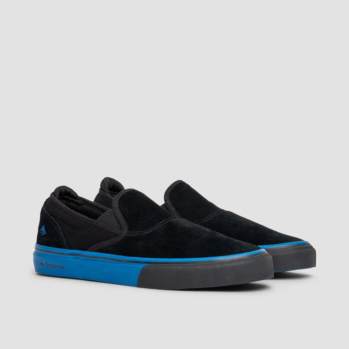 Emerica Wino G6 Slip-On Shoes - Black/Blue/Black - Image 2