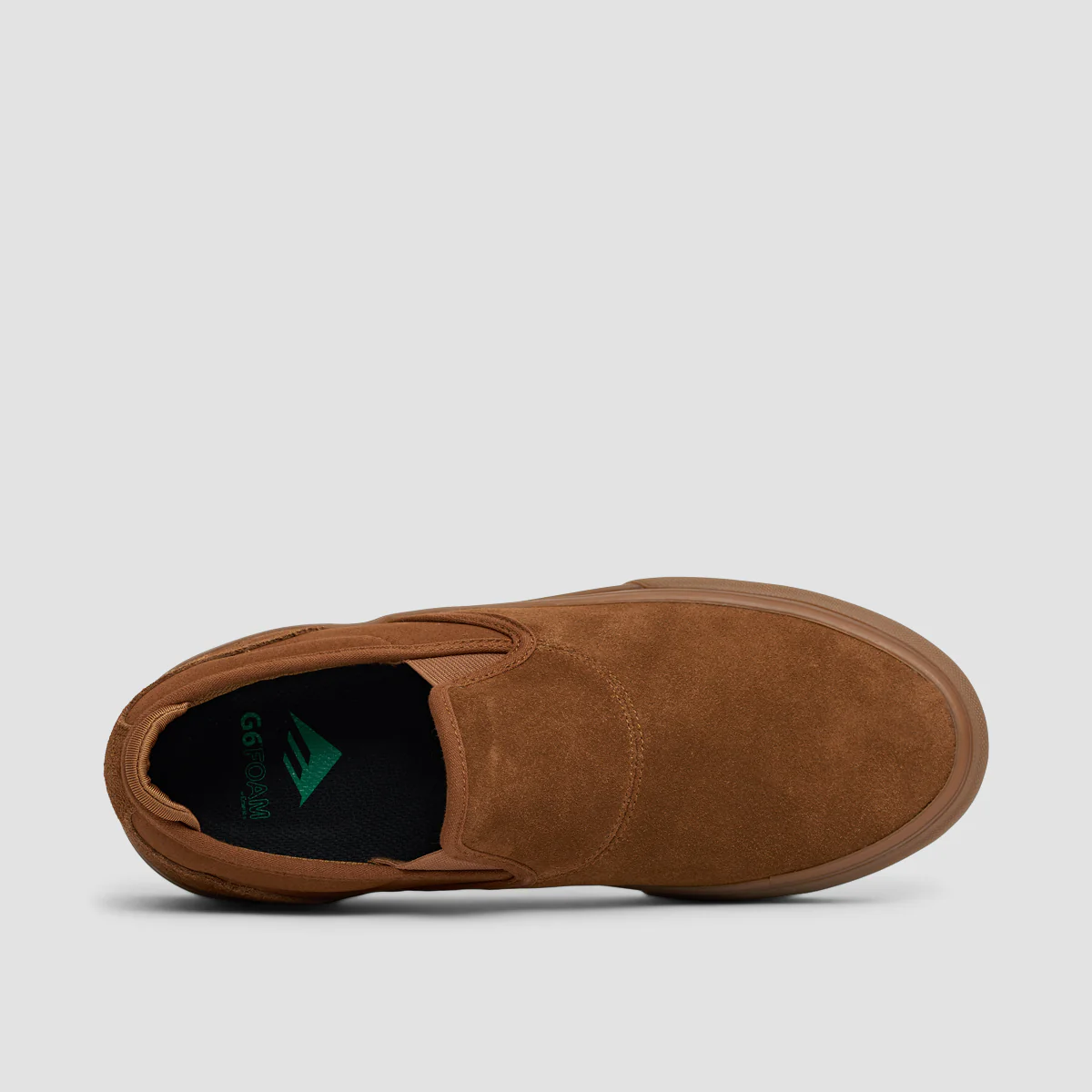 Emerica Wino G6 Slip-On Shoes - Brown/Gum - Image 4