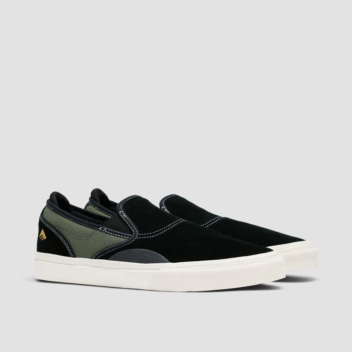 Emerica Wino G6 Slip On Shoes Black/Olive - Image 2