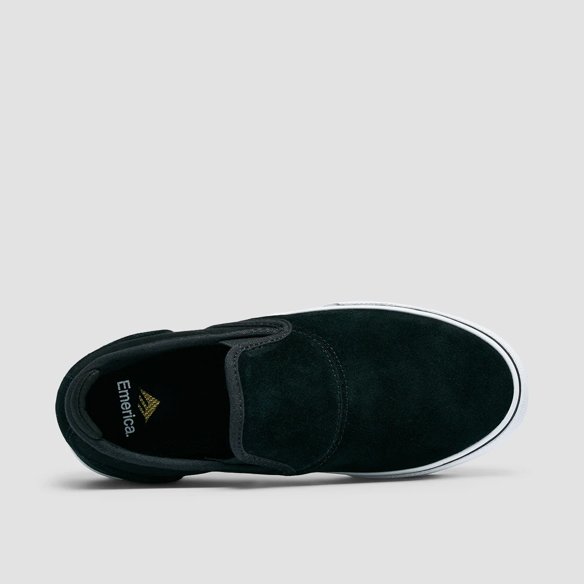 Emerica Wino G6 Slip On Shoes Black/White/Gold - Kids - Image 4