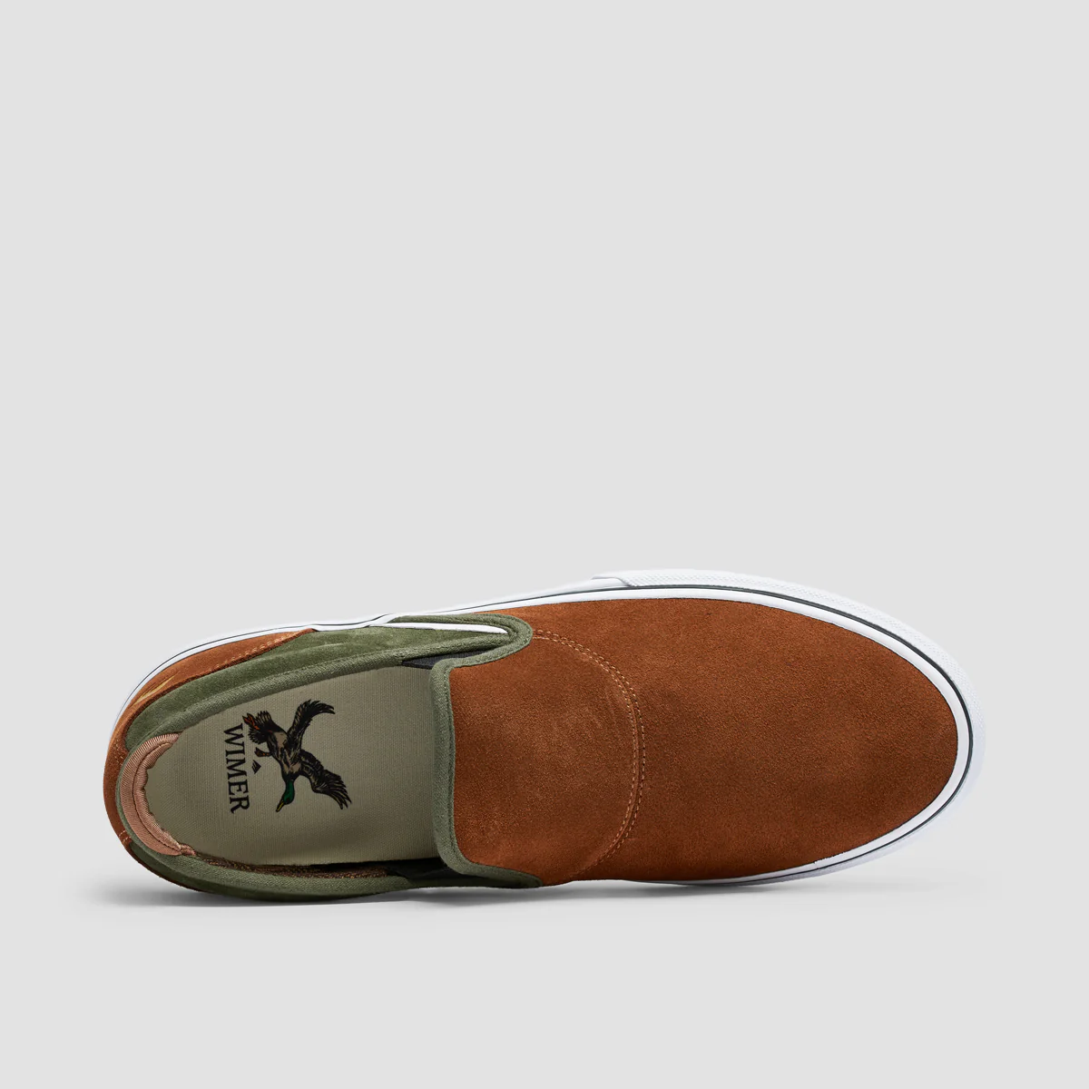 Emerica Wino G6 Slip On Shoes Brown/Green - Image 4