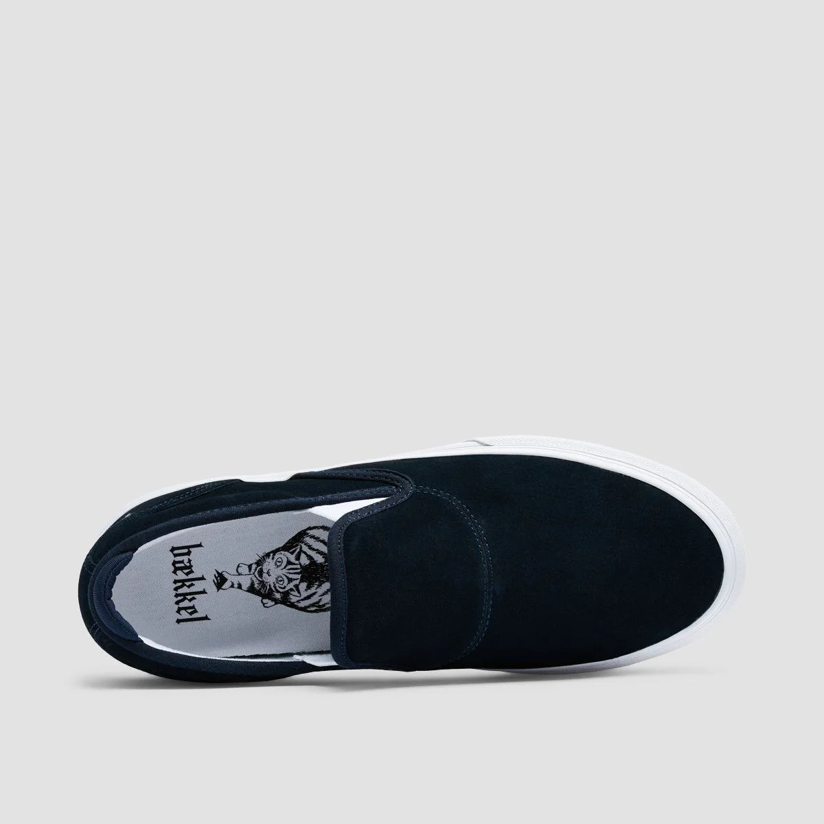 Emerica Wino G6 Slip On Shoes Kevin Baekkel Navy/White - Image 4