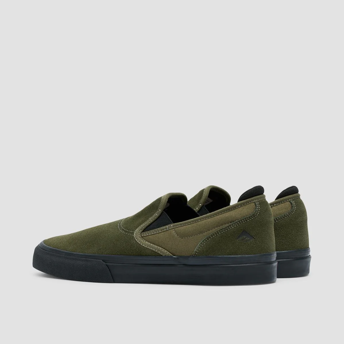 Emerica Wino G6 Slip On Shoes Olive/Black - Image 3