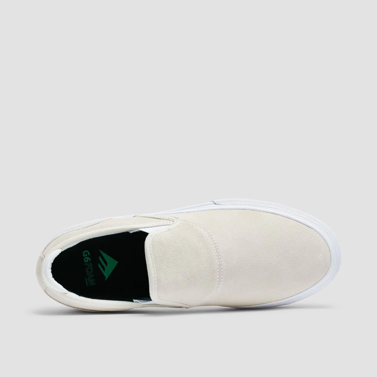 Emerica Wino G6 Slip On Shoes White - Image 4