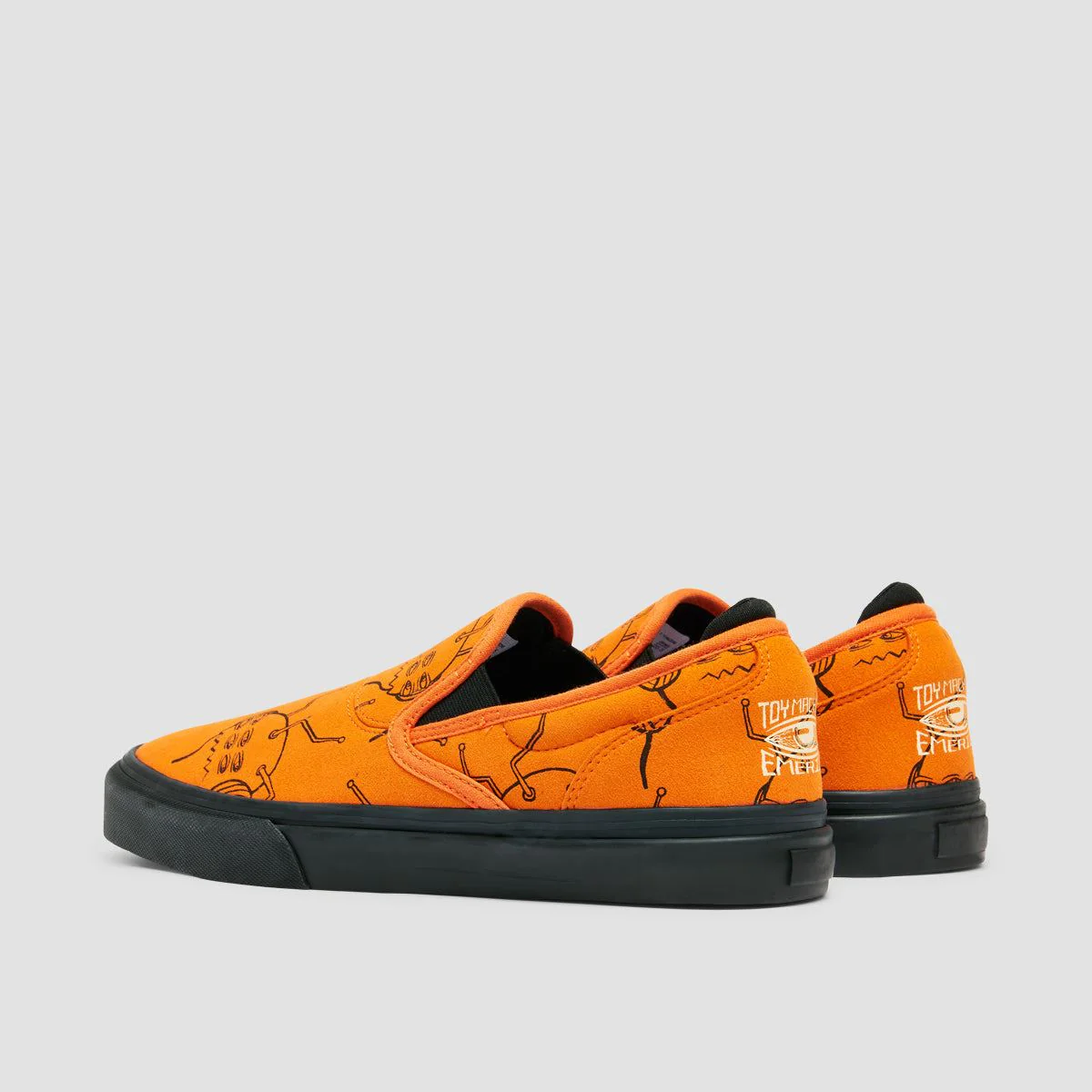 Emerica Wino G6 Slip-On X Toy Machine Shoes - Burnt Orange - Image 3