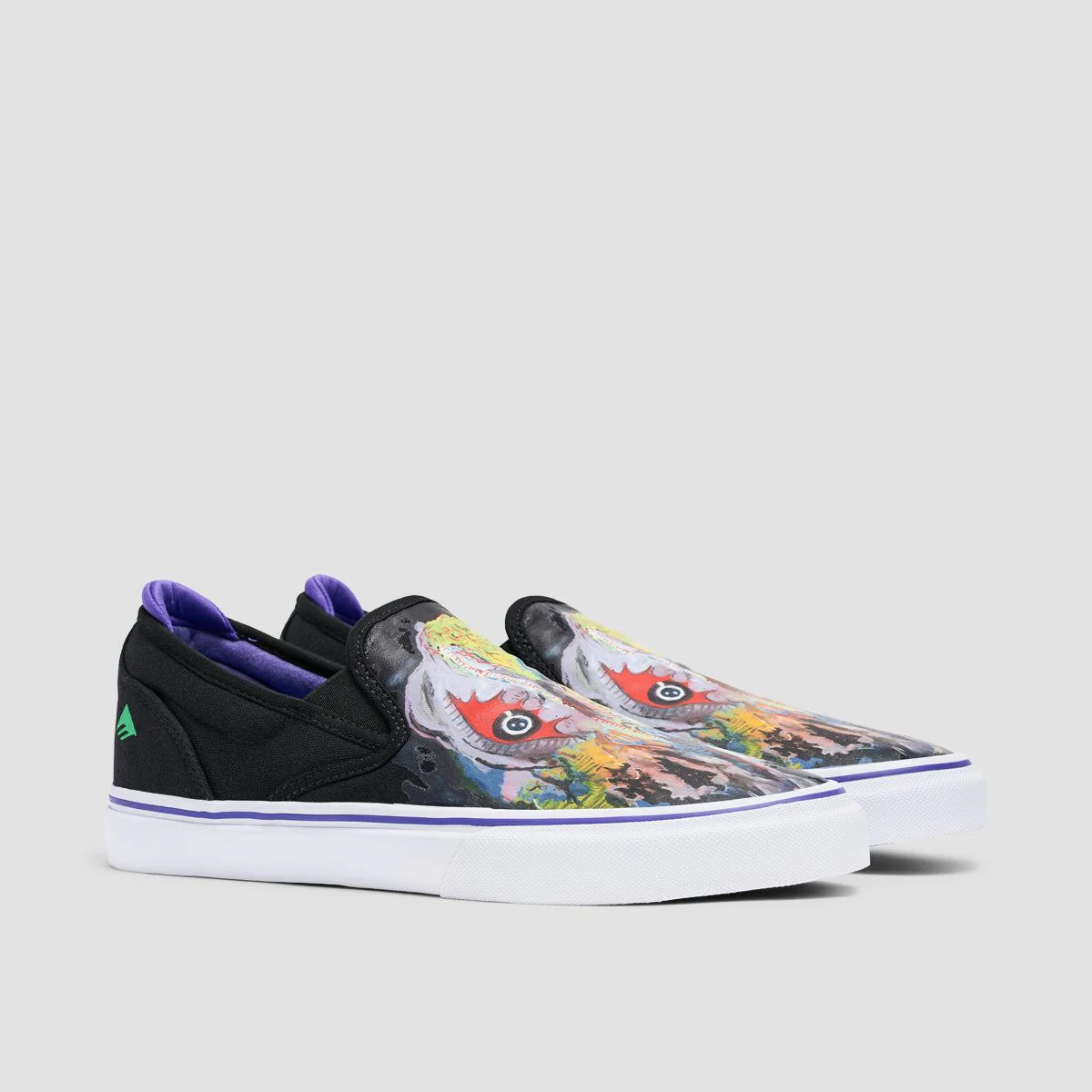 Emerica Wino G6 X Dinosaur Jr. Slip On Shoes Black/Purple - Image 2