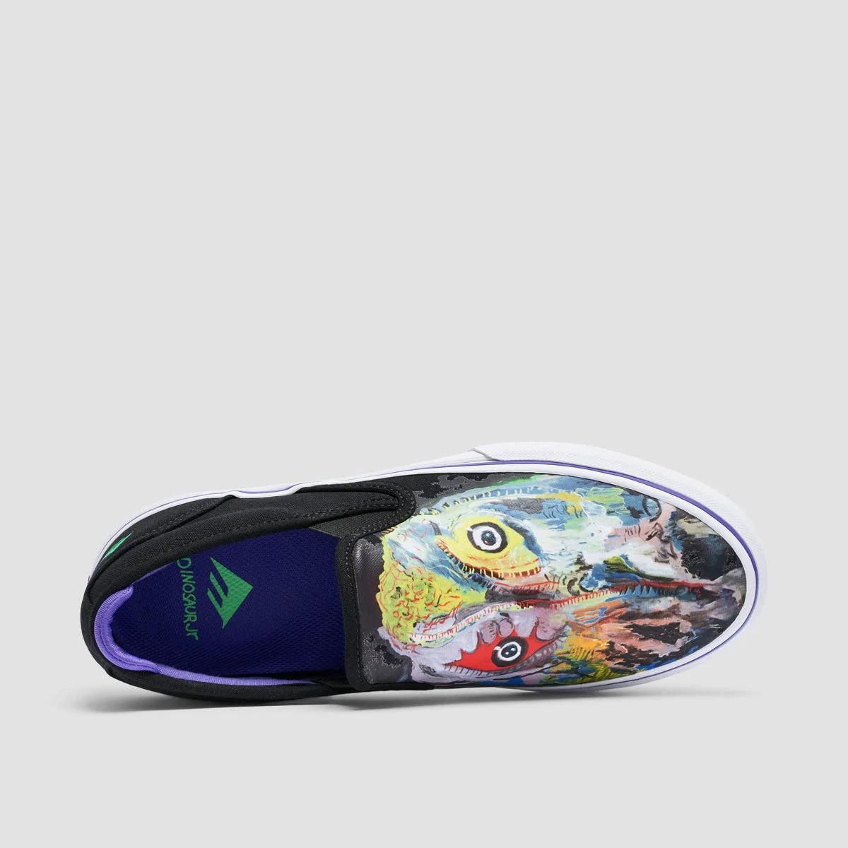Emerica Wino G6 X Dinosaur Jr. Slip On Shoes Black/Purple - Image 4