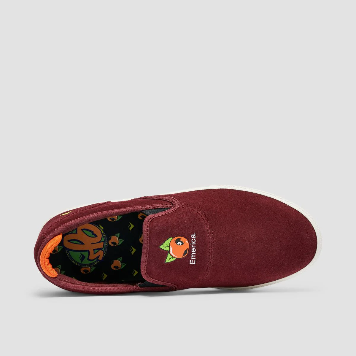 Emerica Wino G6 X Oj Cup Slip On Shoes Burgundy - Image 4