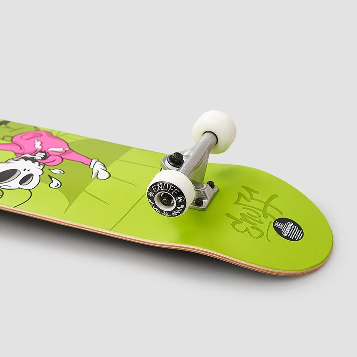 Enuff Skully Skateboard Green - 7.75" - Image 3