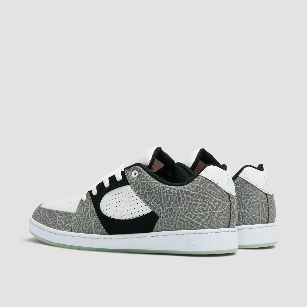 eS Accel Slim Shoes - Black/White/Turquoise - Image 3