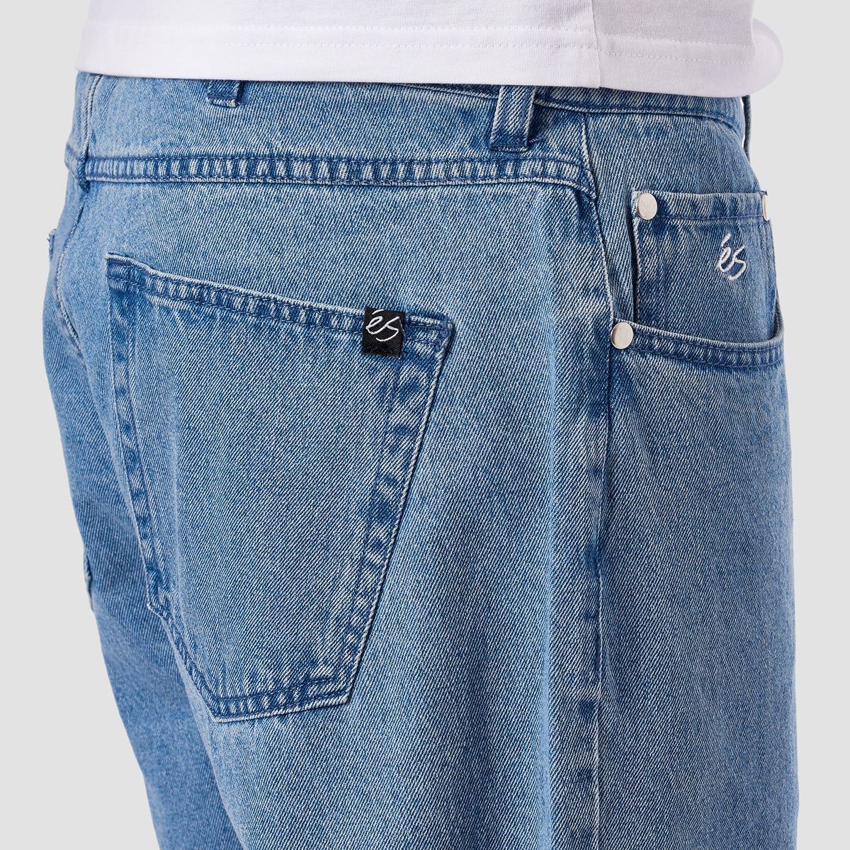 eS Baggy Denim Jeans Light Blue - Image 3