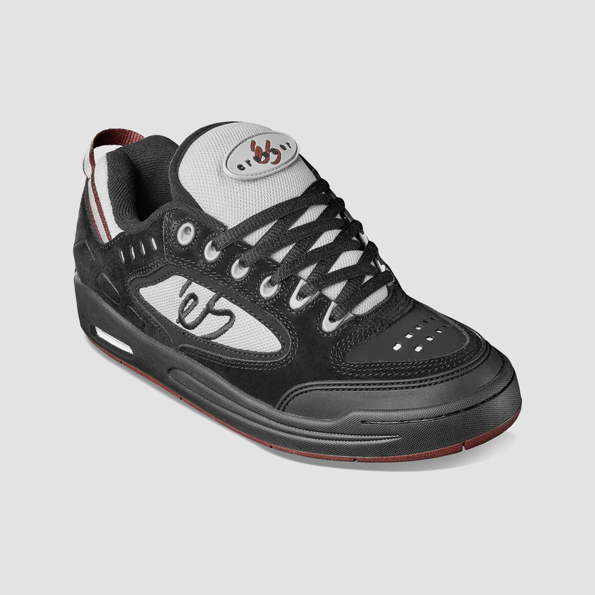 eS Creager Shoes - Black/Red/Grey - Image 2