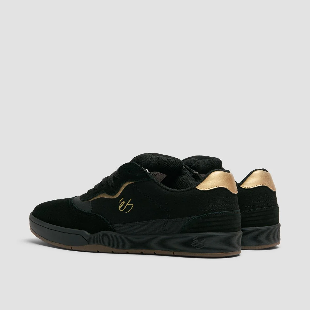 eS Melange Shoes - Black/Black/Gum - Image 3