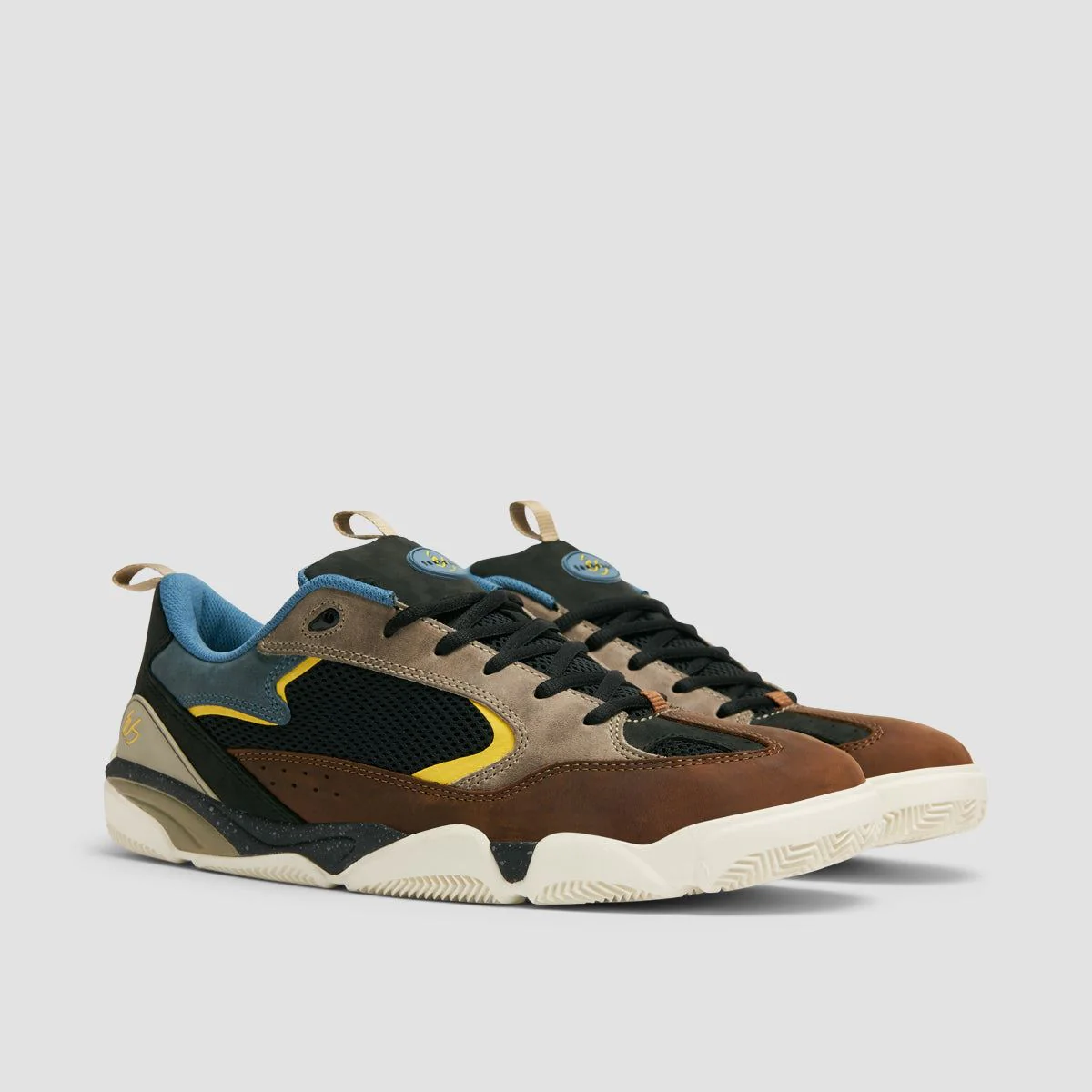 eS Quattro Plus Shoes - Brown/Tan/Blue - Image 2