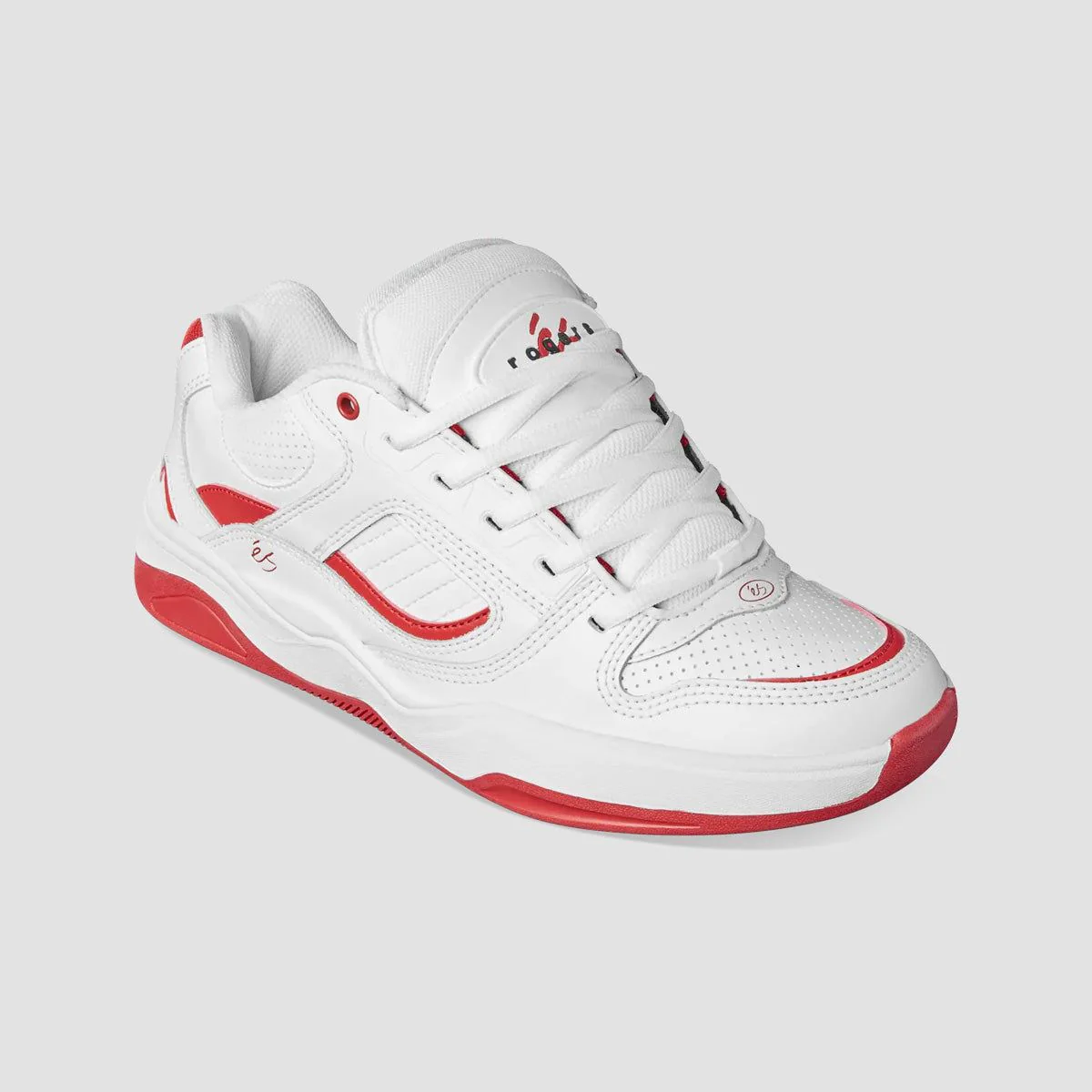 eS TJ Rogers Shoes - White/Red - Image 2