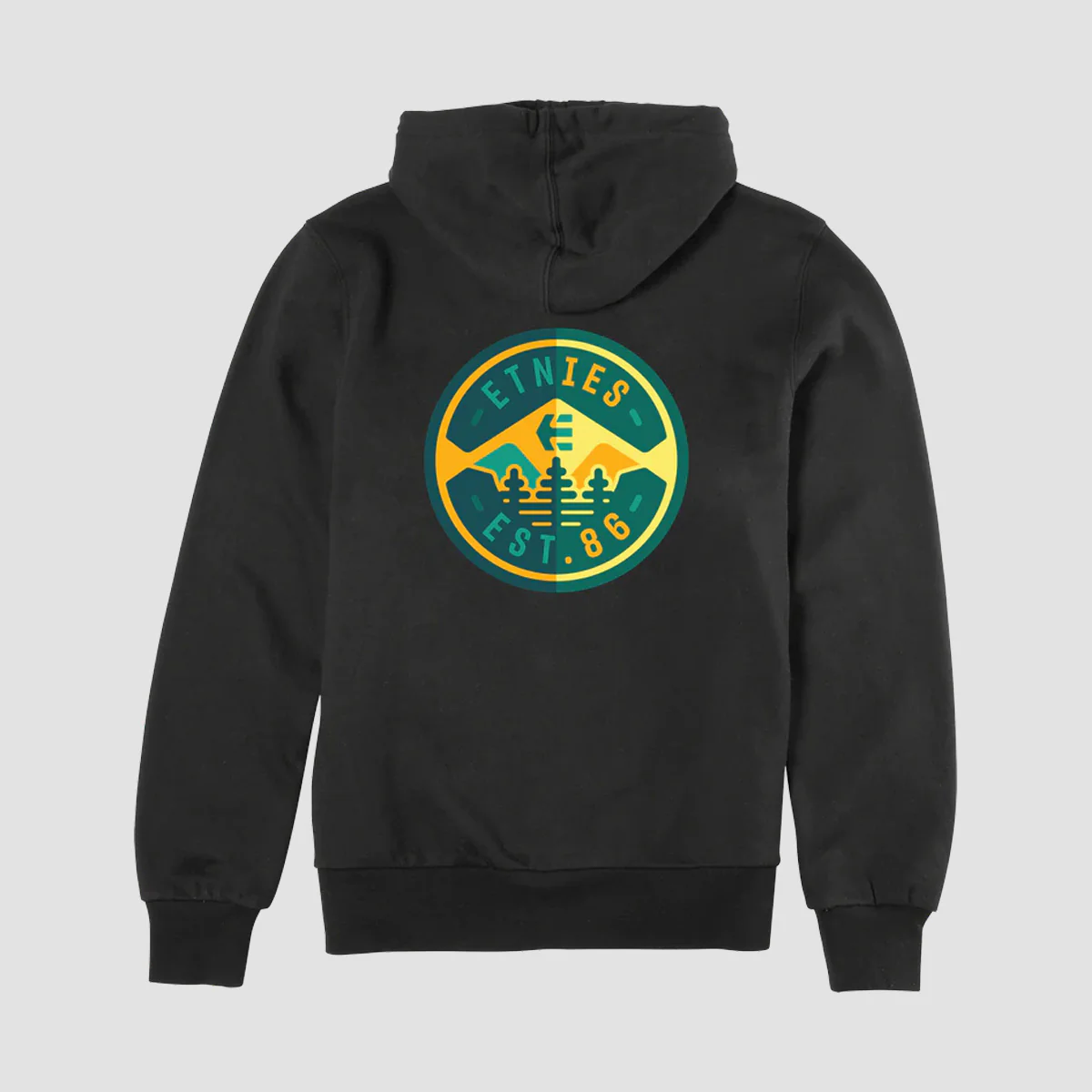 Etnies 3 Pines Pullover Hoodie Black - Image 2