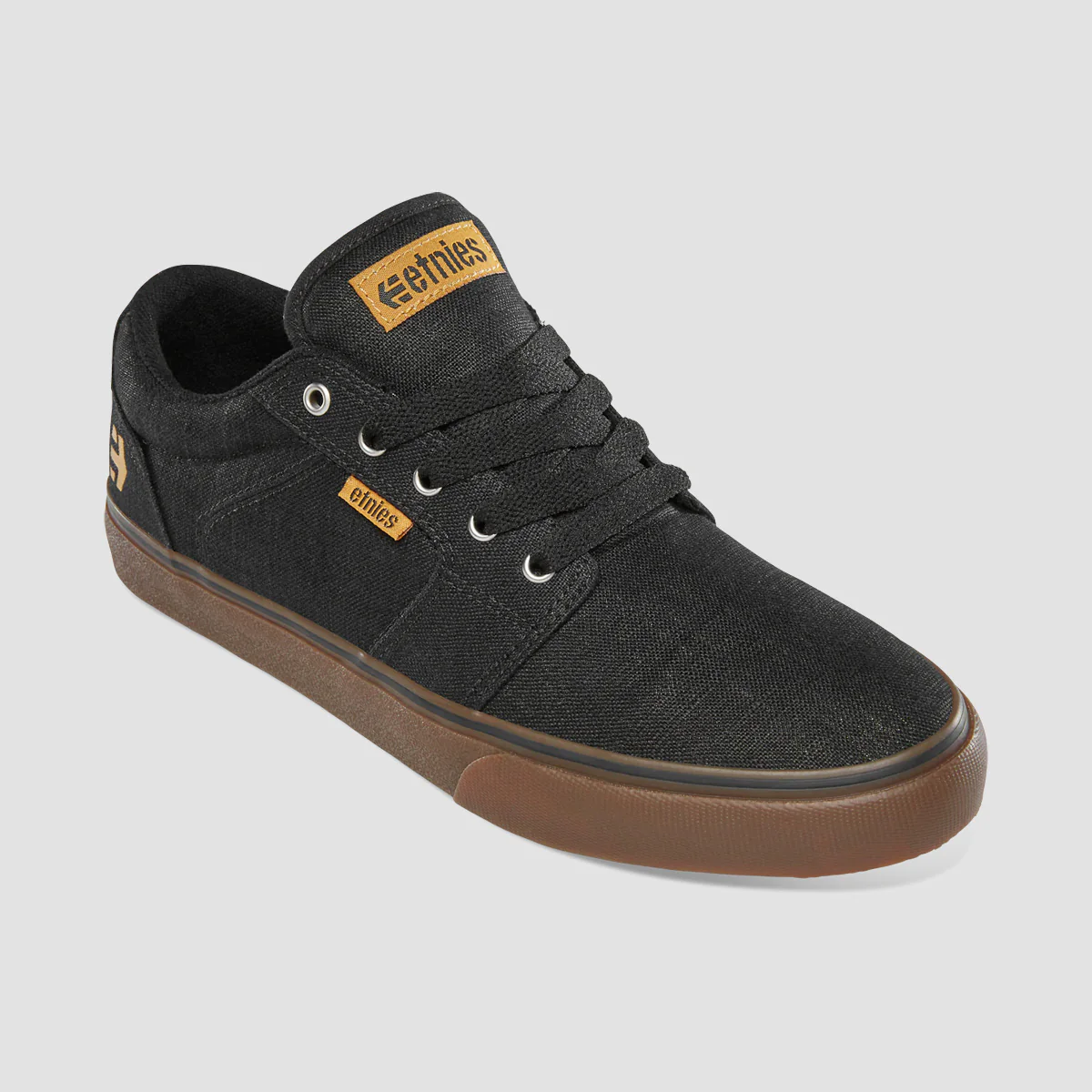Etnies Barge LS Shoes - Black/Gum/Silver - Image 2