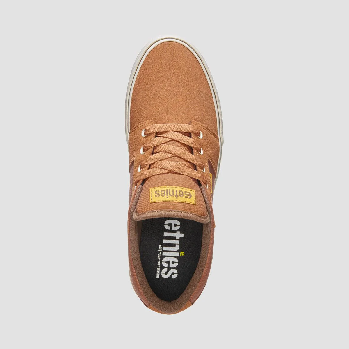 Etnies Barge LS Shoes - Brown/Gold/Yellow - Image 3