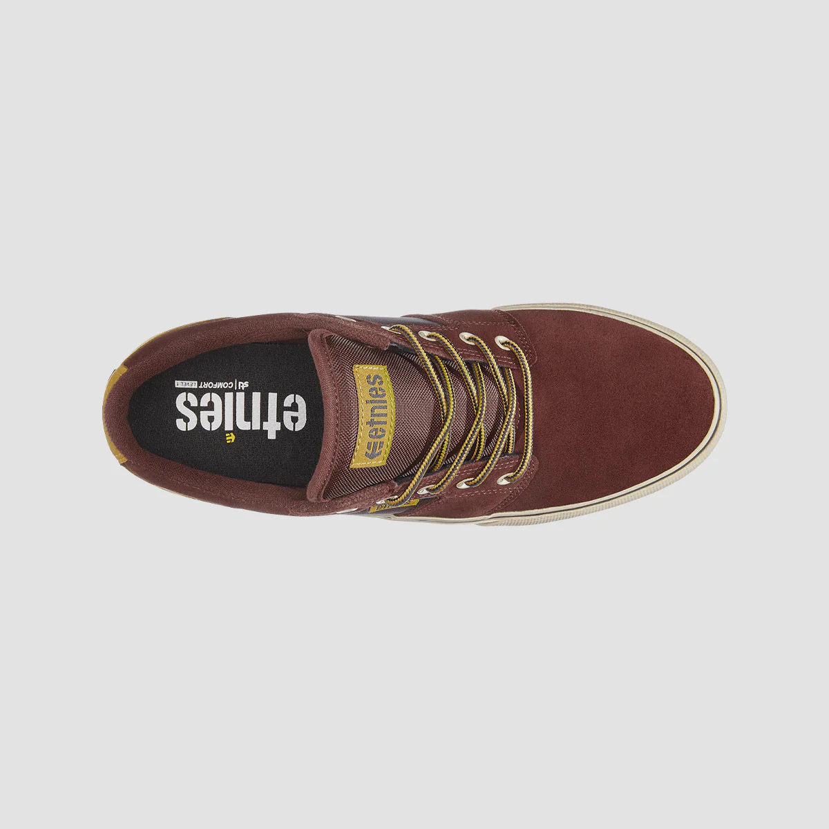 Etnies Barge LS Shoes - Burgundy/Brown - Image 3