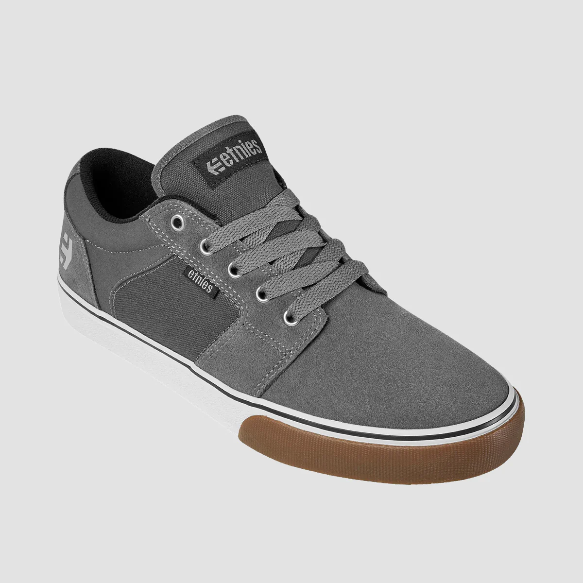 Etnies Barge LS Shoes - Dark Grey/ White/Gum - Image 4