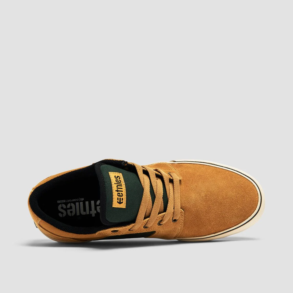 Etnies Barge LS Shoes - Tan/Green - Image 4