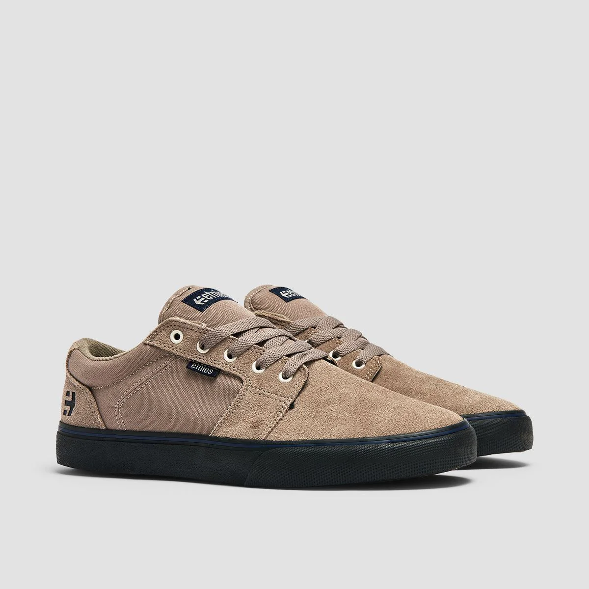 Etnies Barge LS Shoes - Warm Grey/Black - Image 2