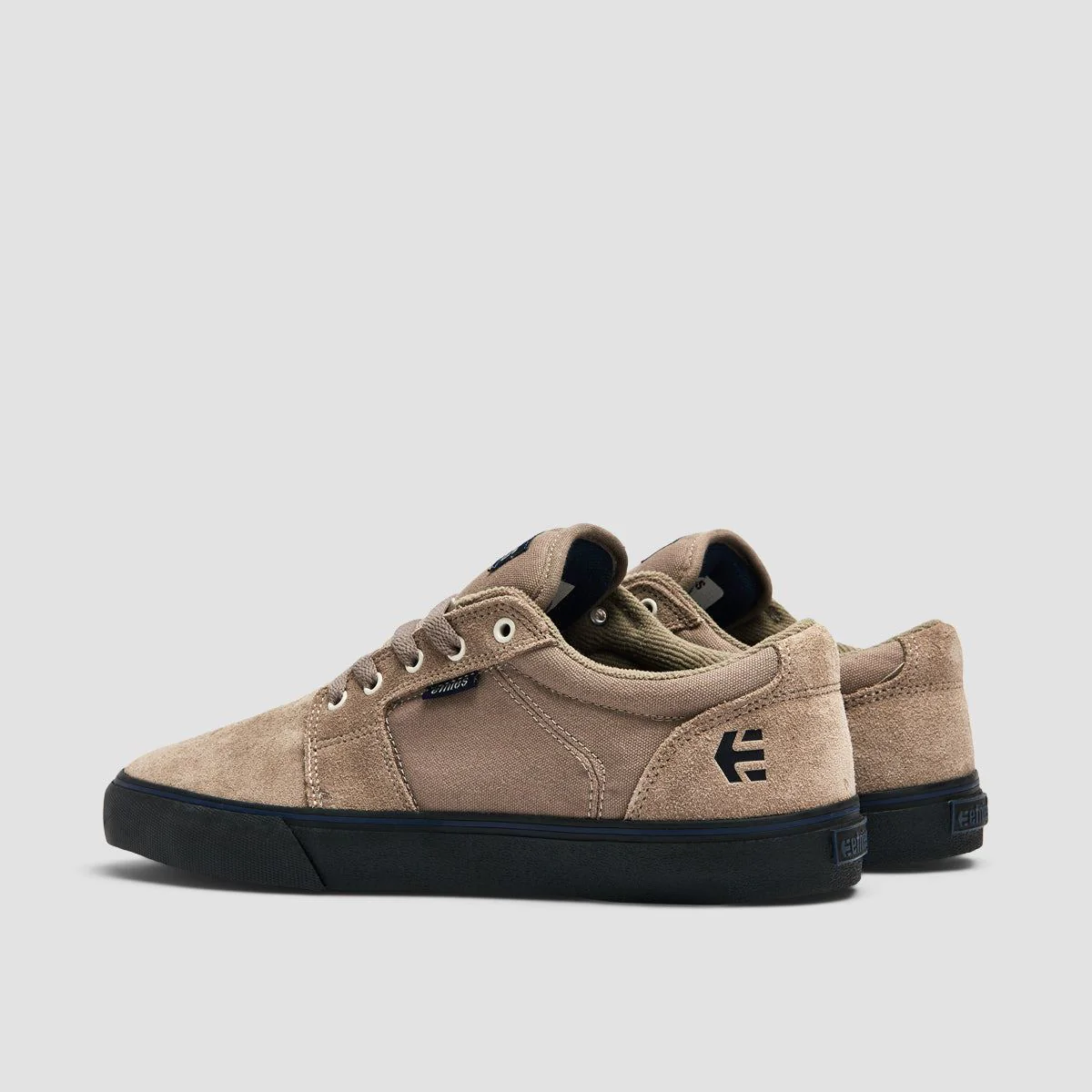 Etnies Barge LS Shoes - Warm Grey/Black - Image 3