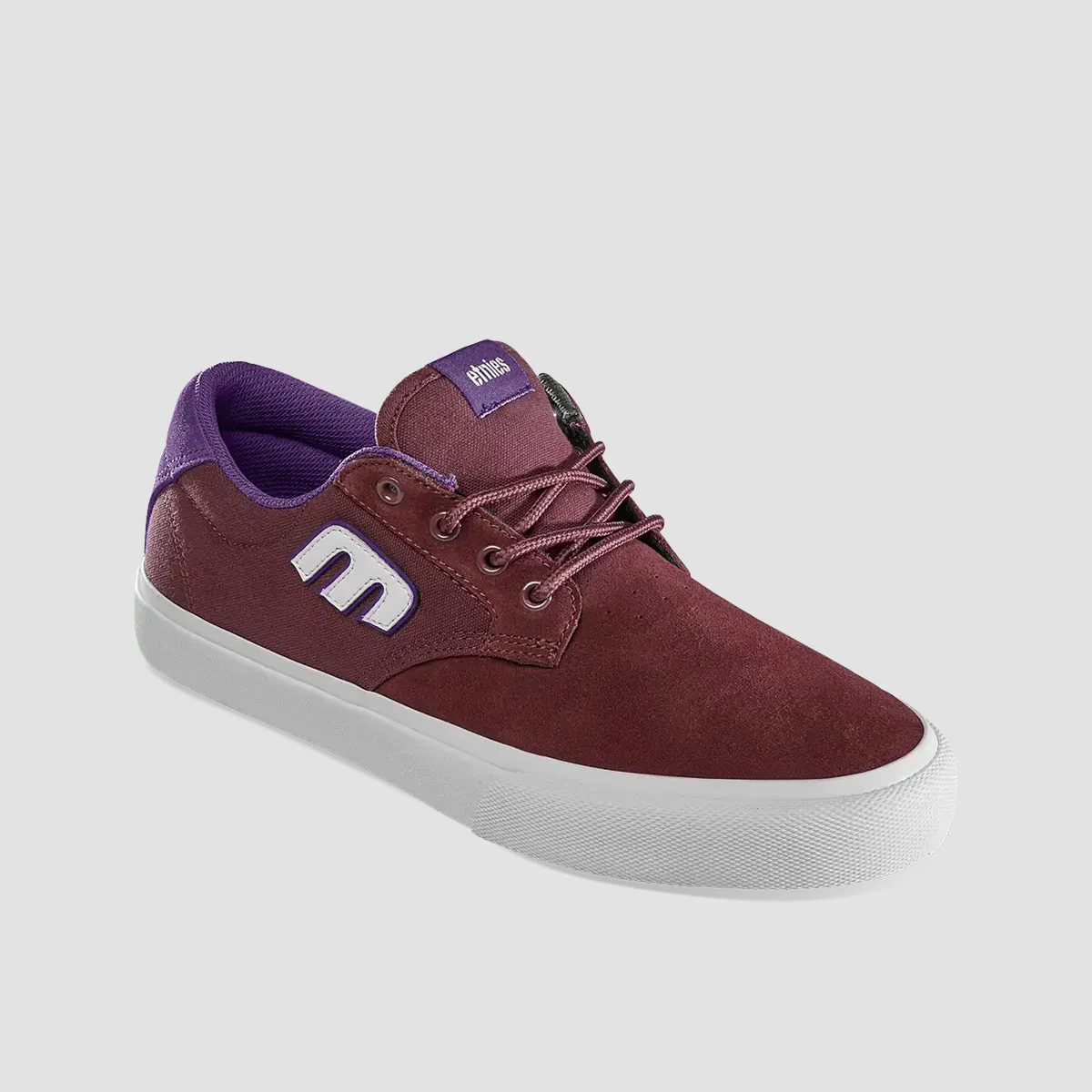 Etnies Barge Plus Shoes - Burgundy - Image 2