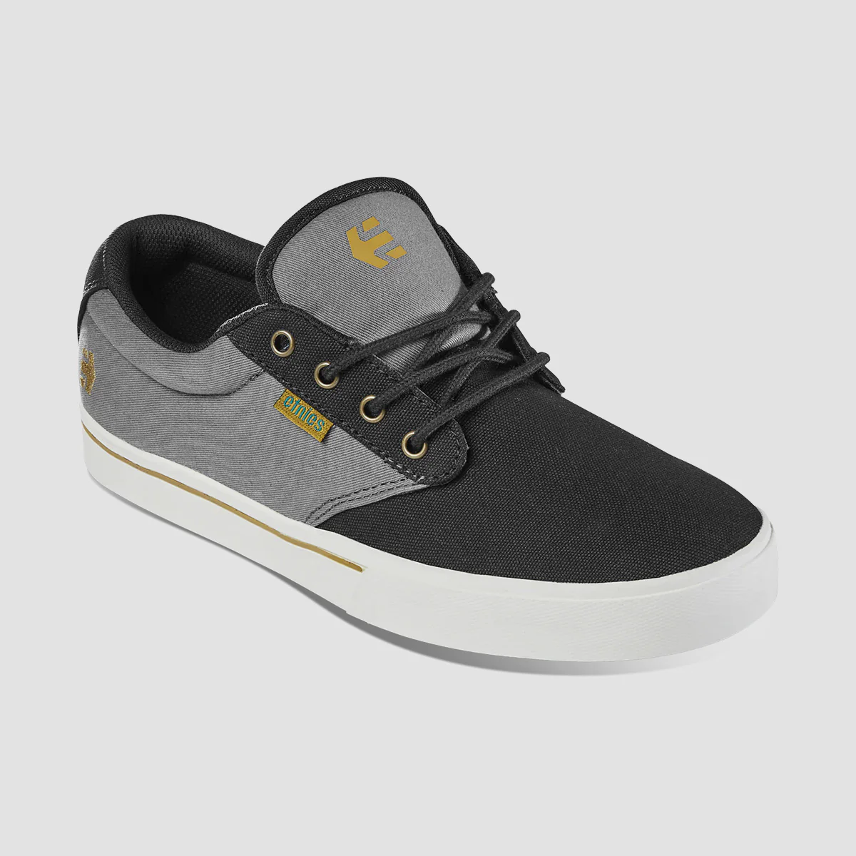 Etnies Jameson 2 Eco Shoes - Black/Dark Grey/Gold - Image 2