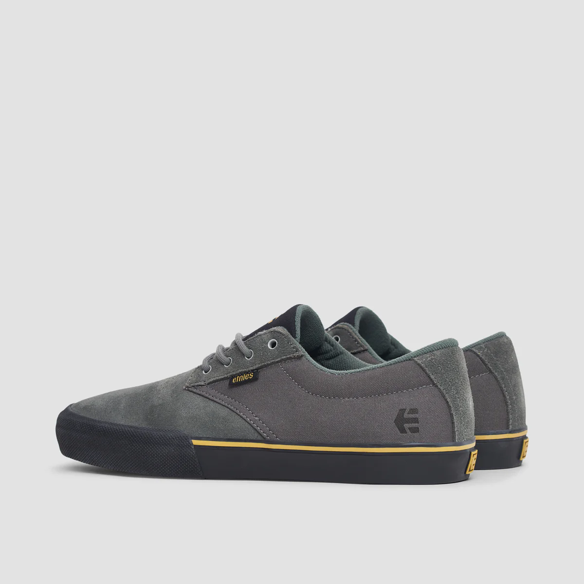 Etnies Jameson Vulc Shoes - Grey/Black/Gold - Image 3