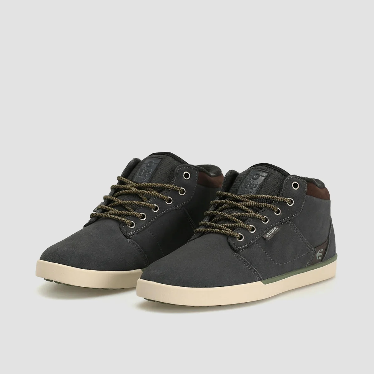 Etnies Jefferson MTW Mid Top Shoes - Grey/Brown - Image 2