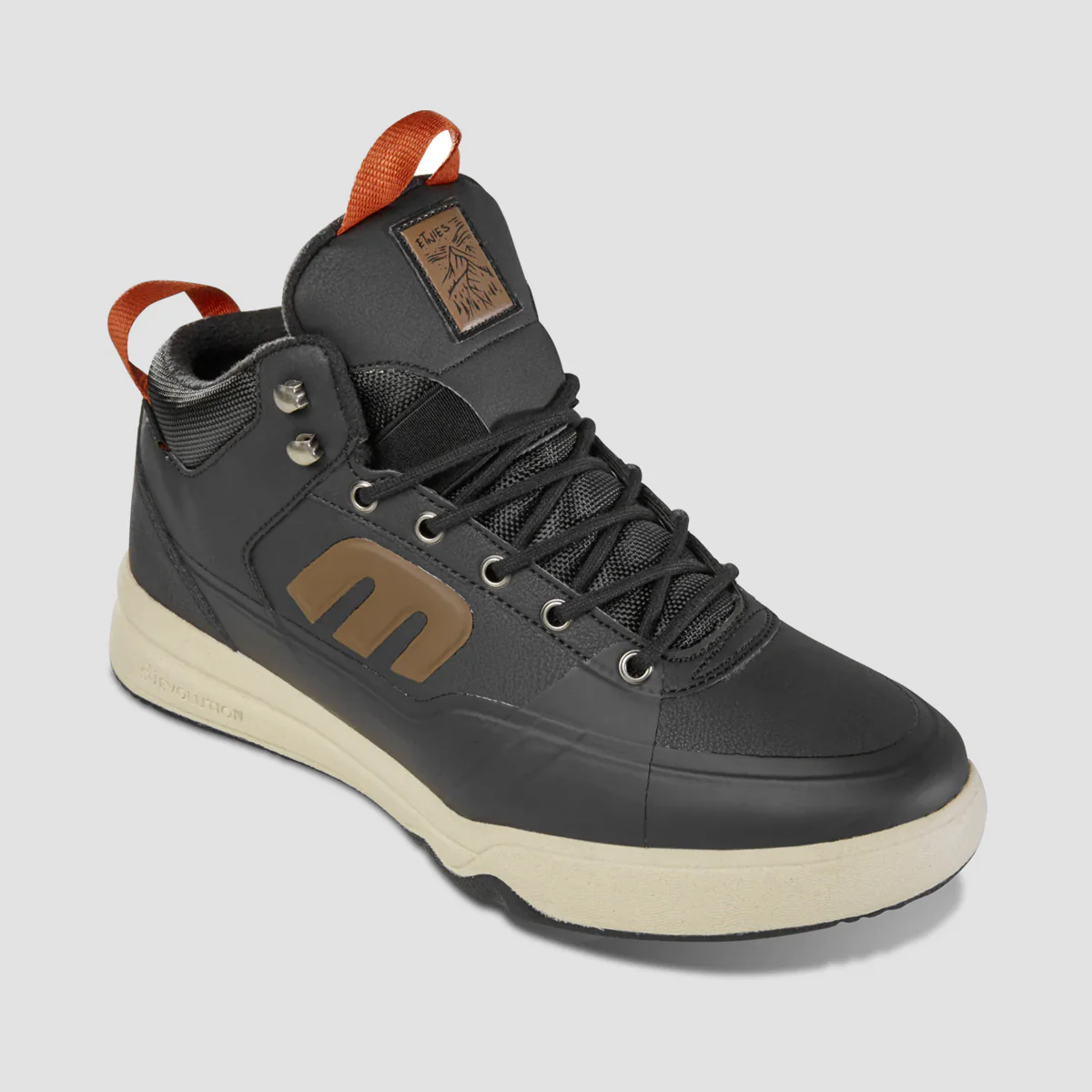 Etnies Jones MTW Mid Top Shoes - Black/Brown - Image 2