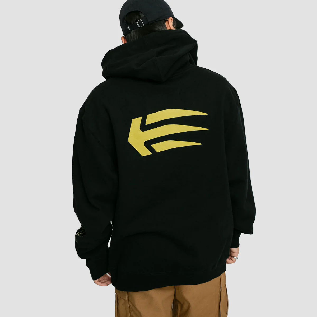 Etnies Joslin Pullover Hoodie Black/Gold - Image 3