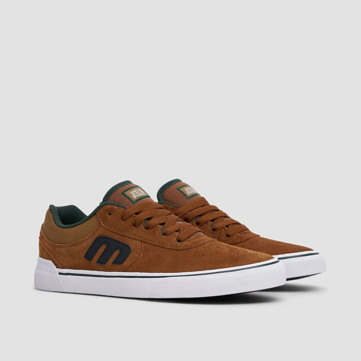 Etnies Joslin Vulc Shoes - Brown/Green - Image 2