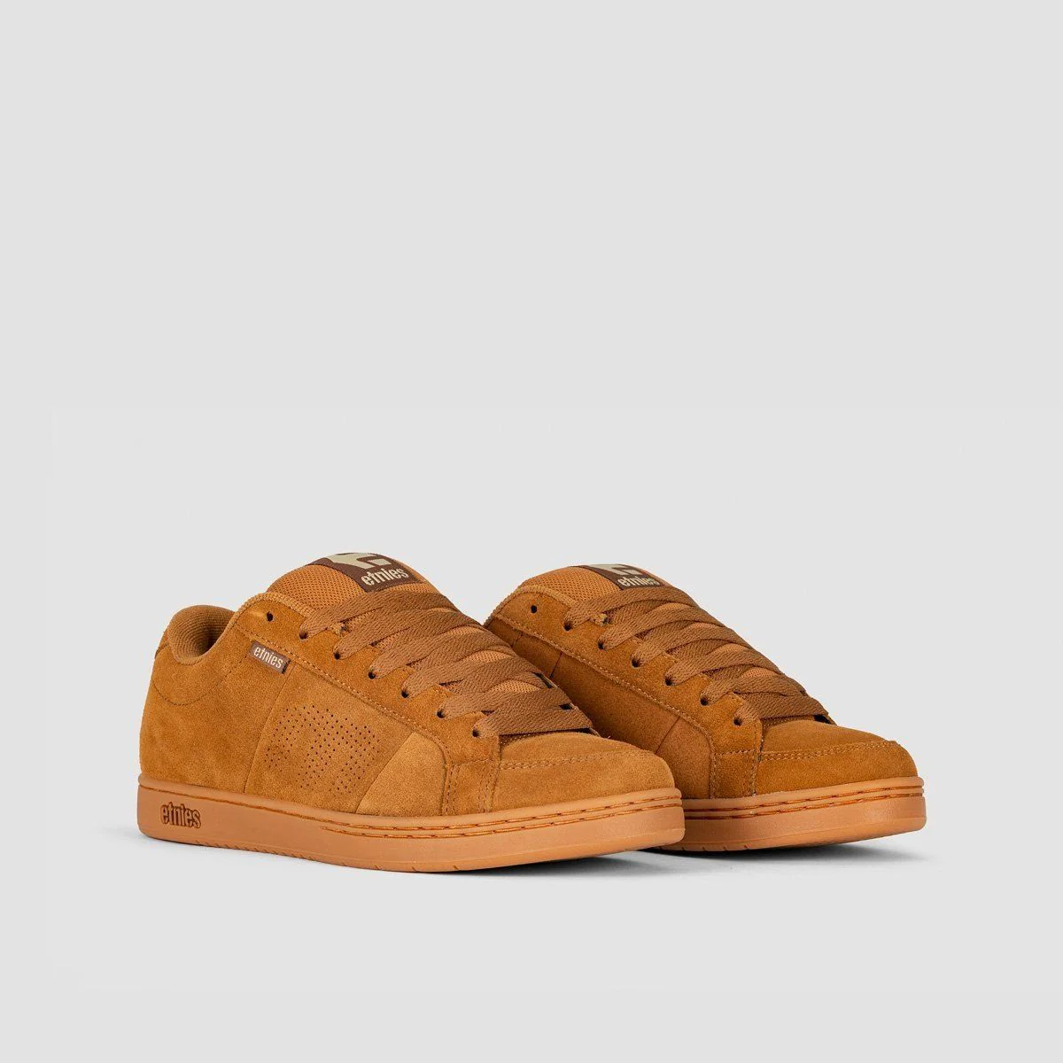Etnies Kingpin Shoes - Brown/Gum/Gold - Image 2