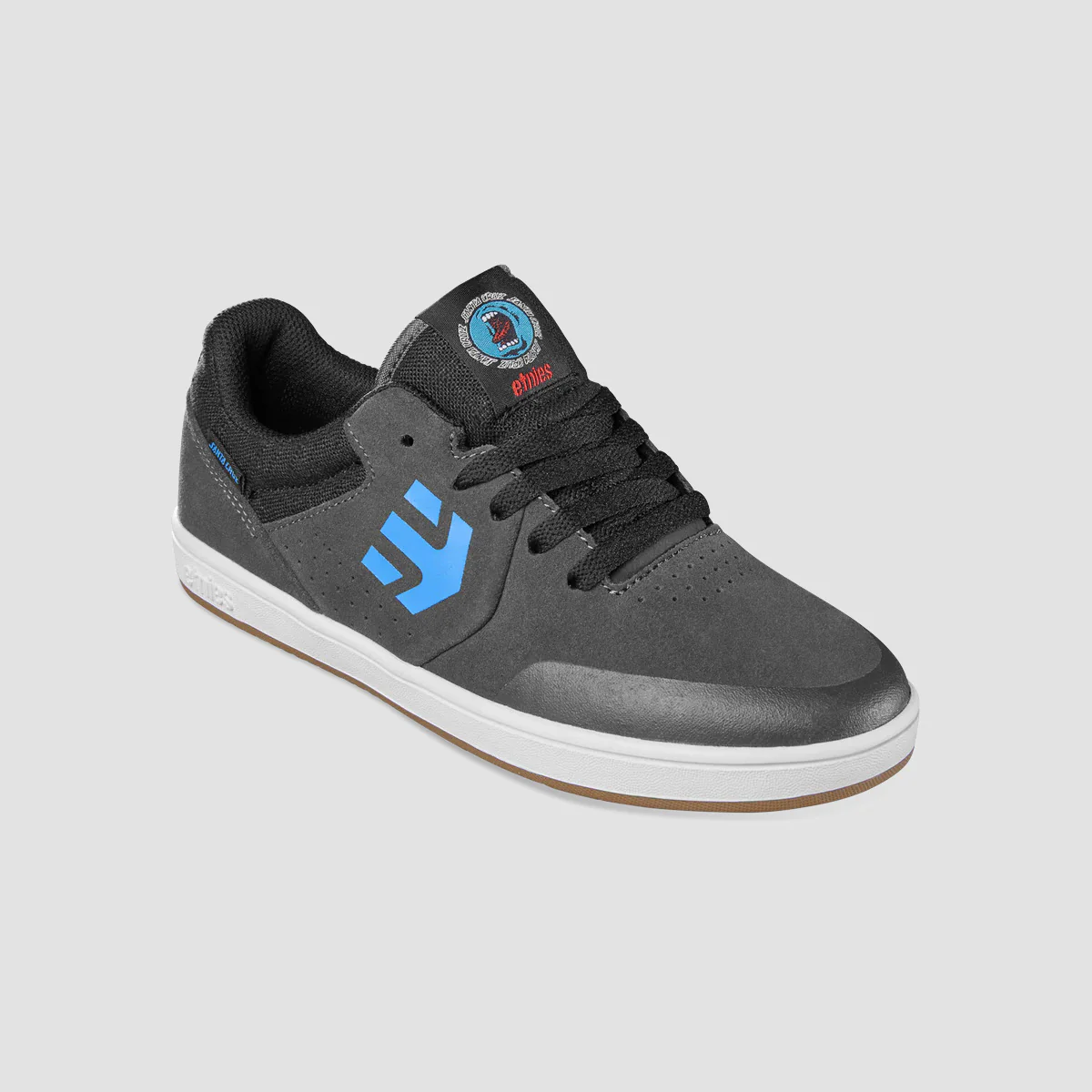 Etnies Marana X Santa Cruz Shoes - Grey/Black/Blue - Kids - Image 2