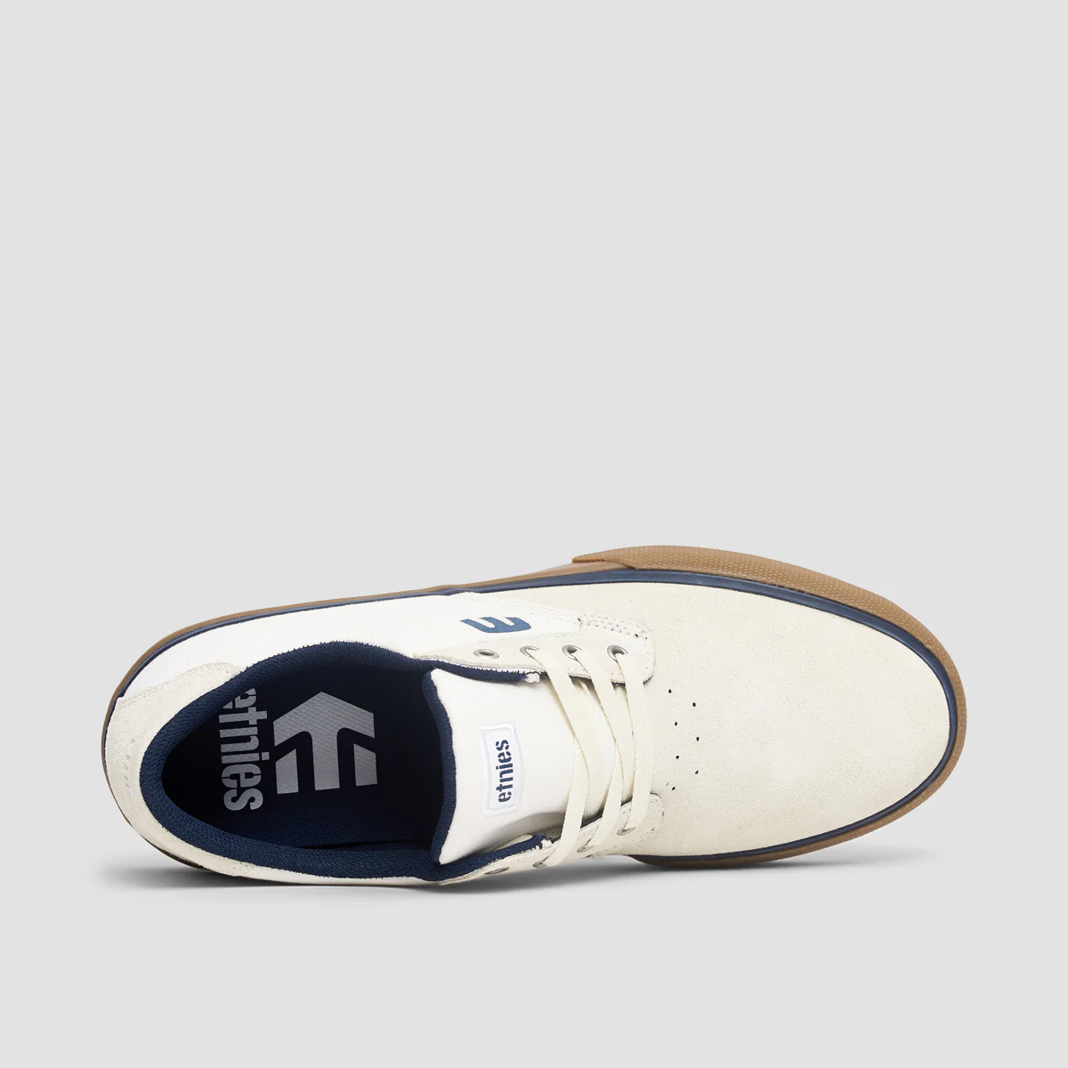 Etnies Singleton Vulc XLT Shoes - White/Navy/Gum - Image 4