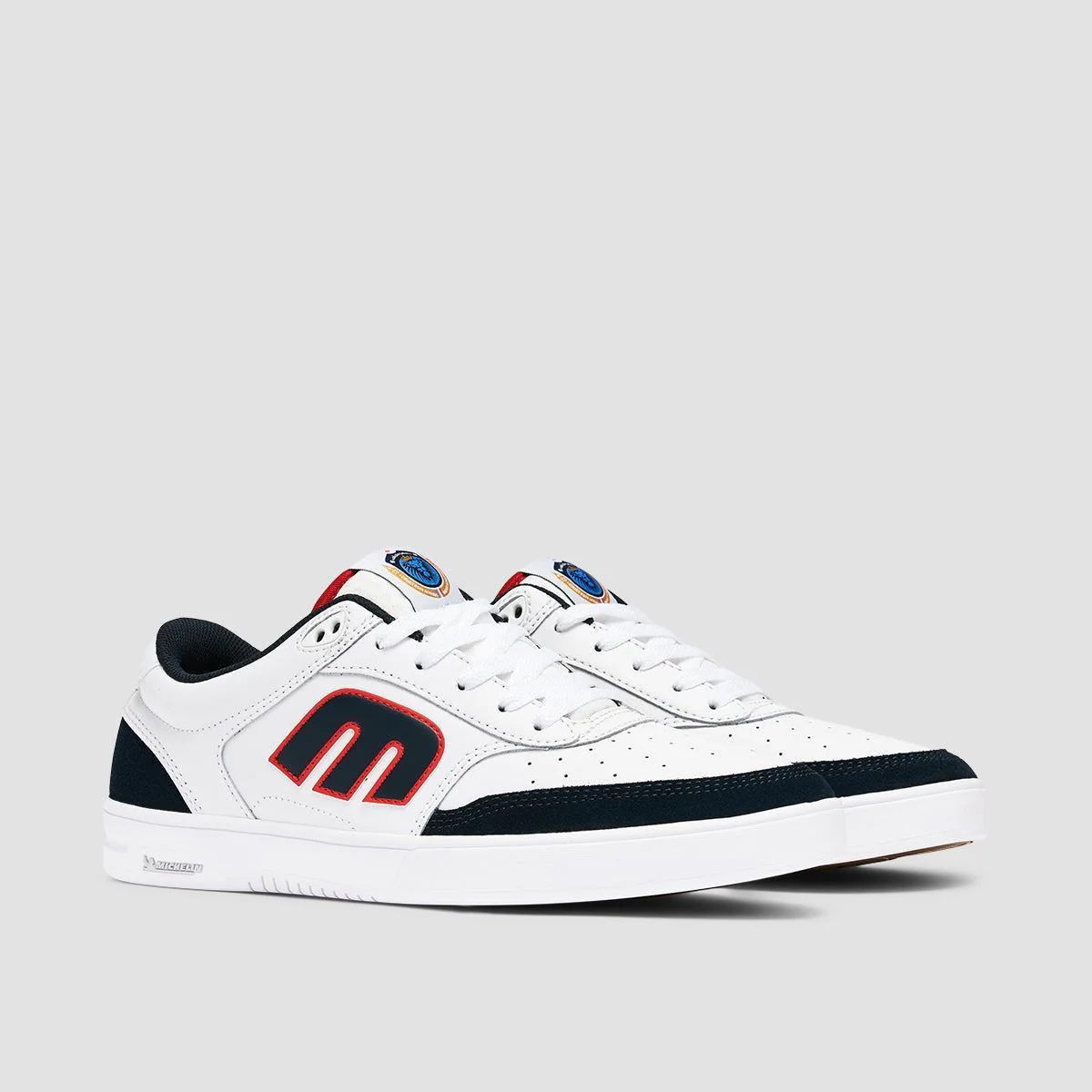 Etnies The Aurelien Michelin Shoes - White/Navy/Red - Image 2