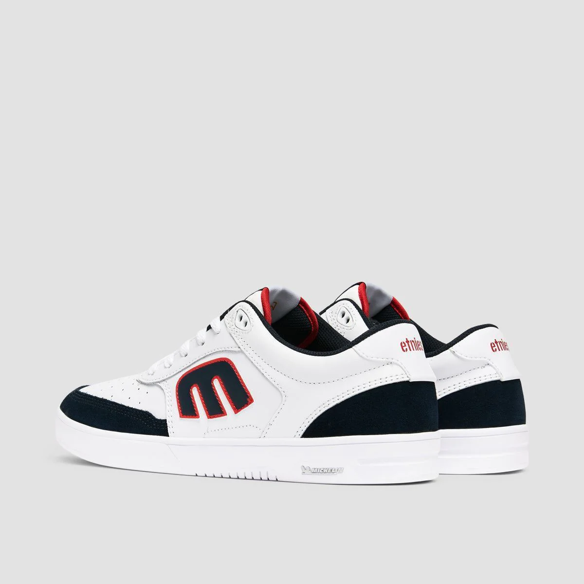 Etnies The Aurelien Michelin Shoes - White/Navy/Red - Image 3