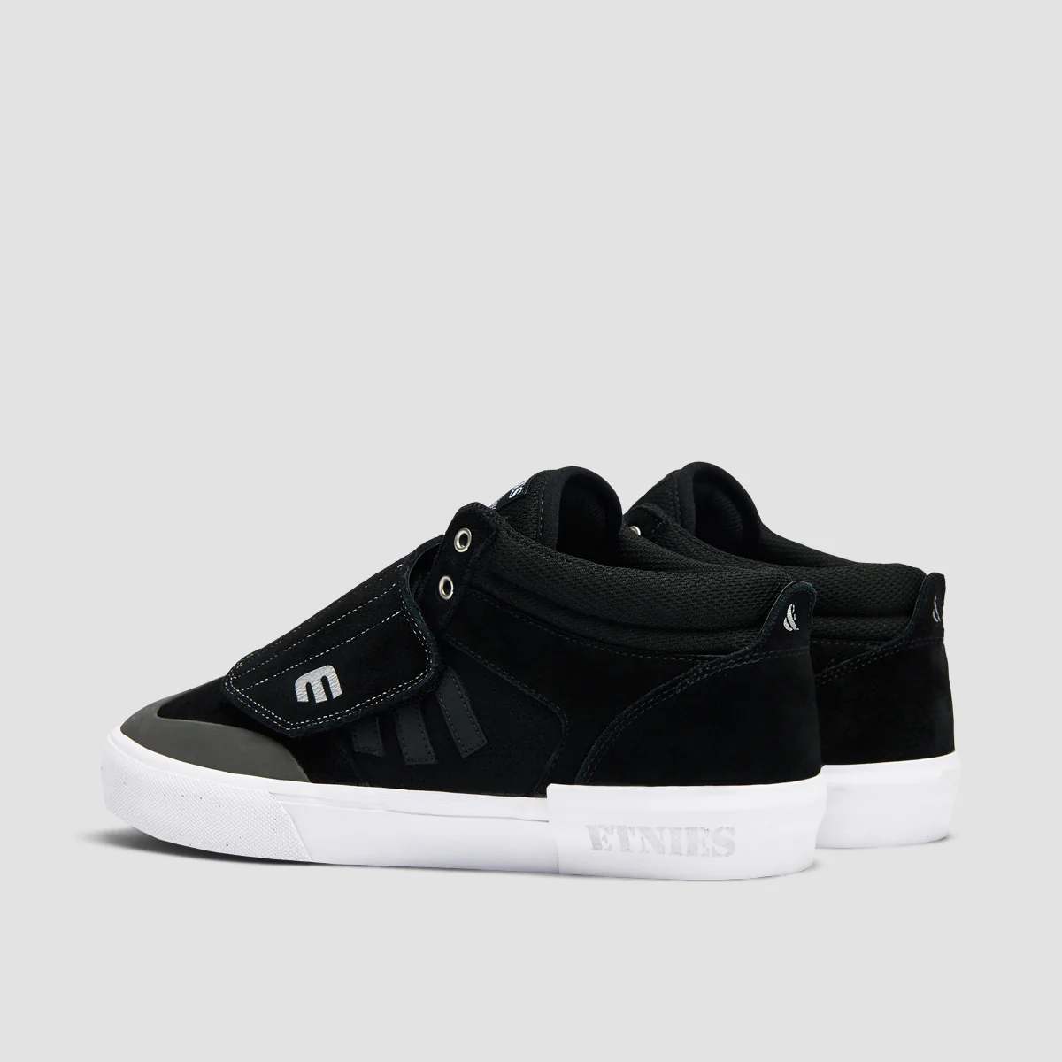 Etnies Windrow Vulc Mid Shoes - Black/White/Silver - Image 3