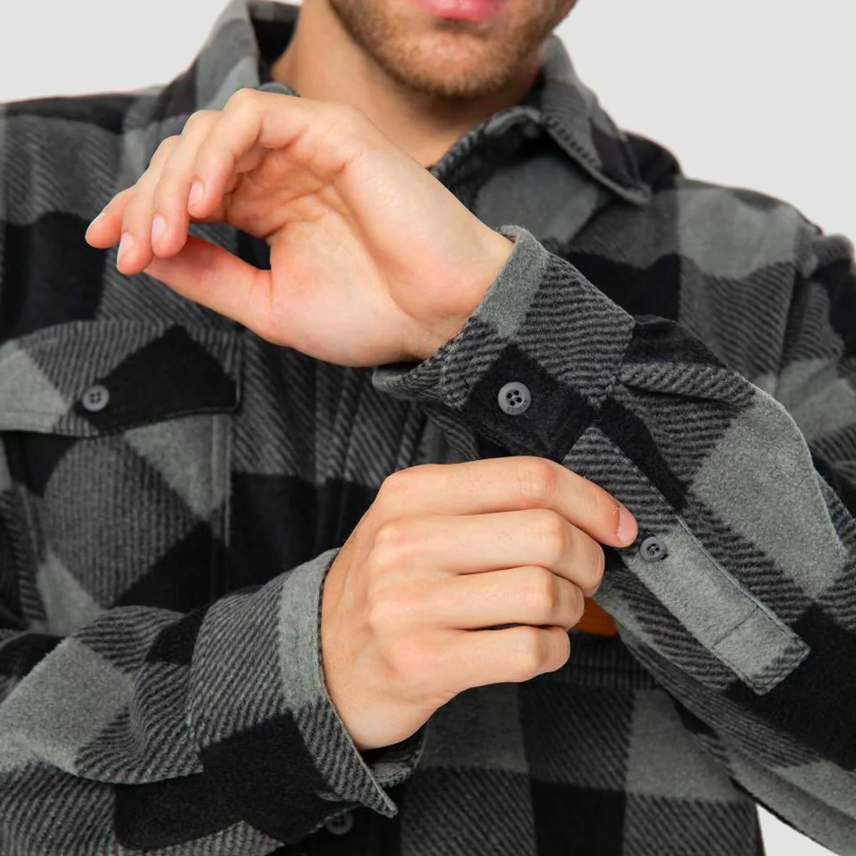 Etnies Woodsman Fleece Shirt Charcoal - Image 2