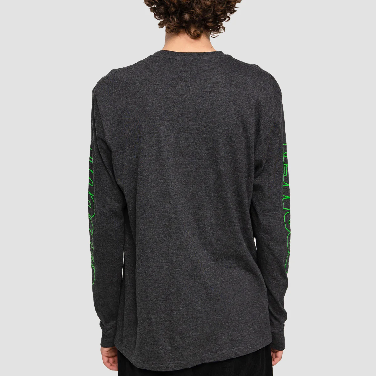 Etnies X Doomed Longsleeve T-Shirt Charcoal/Heather - Image 3