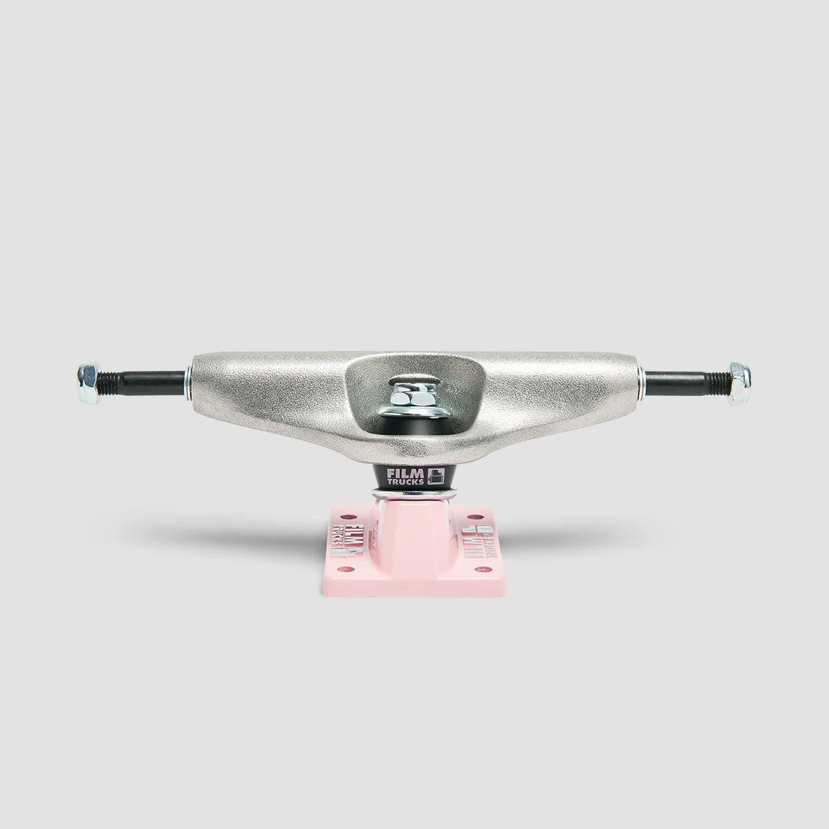 Film 5.25 Skateboard Trucks 1 Pair Pink Marshmallow Baseplate - 8" - Image 2
