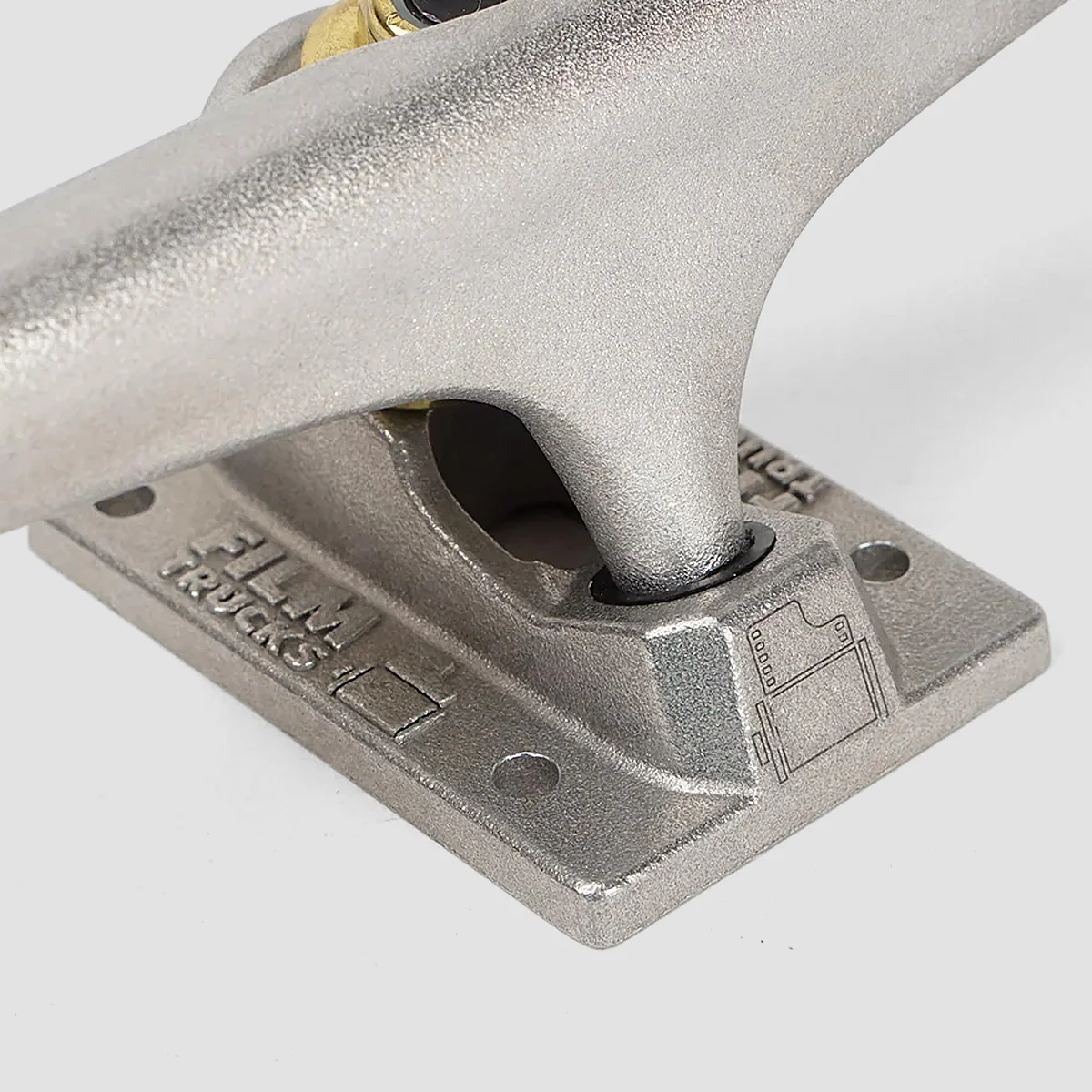 Film RAW Classic 5.5 Skateboard Trucks 1 Pair Raw/White/Gold - 8.25" - Image 3